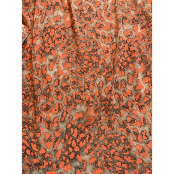 Clara Sun Woo Tunic Animal Print 3/4 Sleeves Boxy Relaxed Button Front Size XL - Picture 4 of 10